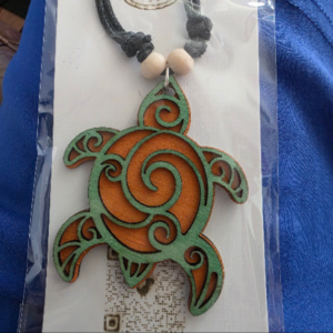 Turtle Style Engraved Necklace