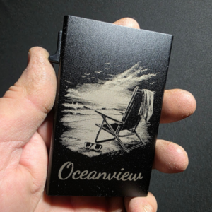 Oceanview Beach chair Engraved Wallet