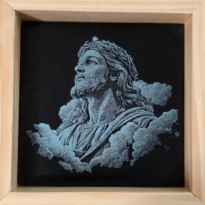Slate Portraits Themed 6×6 Engraved Ceramic Tile Framed