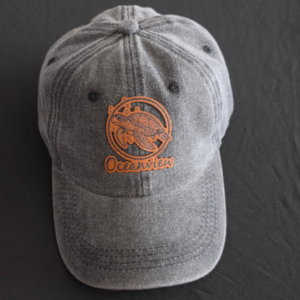 Turtle Orange Cap With Leather Engraved Patch