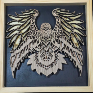 Autumn Ridge Bird 3D Wall Art 13.5 x 13.5 Frame