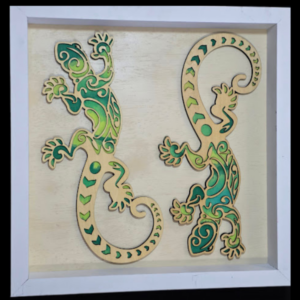 Lizard Style Wall Art 13.5 x 13.5 Frame
