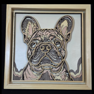 Terra Dog 3D Wall Art 13.5 x 13.5 Frame