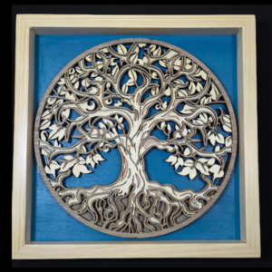 Oak Whisper Tree 3D Wall Art 13.5 x 13.5 Frame