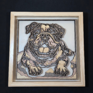 Harmony Dog 3D Wall Art 13.5 x 13.5 Frame