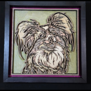 Core Fusion Dog 3D Wall Art 13.5 x 13.5 Frame