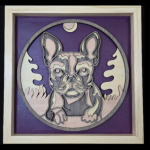 Pure Essence Dog 3D Wall Art 13.5 x 13.5 Frame