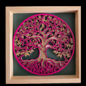 Forest Root Tree 3D Wall Art 13.5 x 13.5 Frame