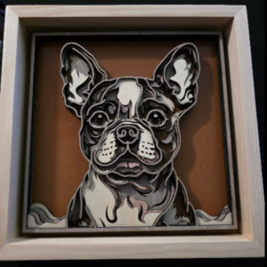 Spectrum View Dog 3D Wall Art 13.5 x 13.5 Frame