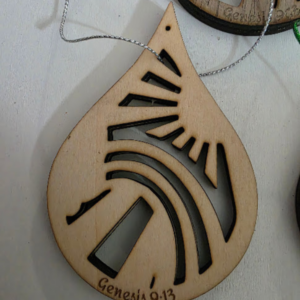 North Engraved Ornament