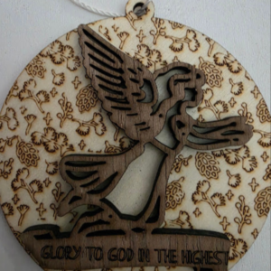 Great Angelic Engraved Ornament