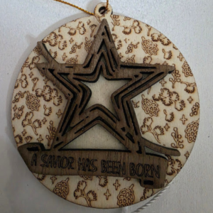 Star Feel Engraved Ornament
