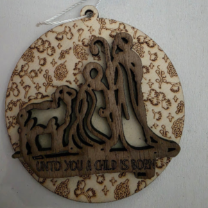 Angelic Pattern Engraved Ornament