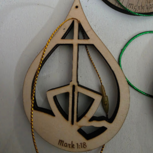 Mark 1:18 Engraved Ornament