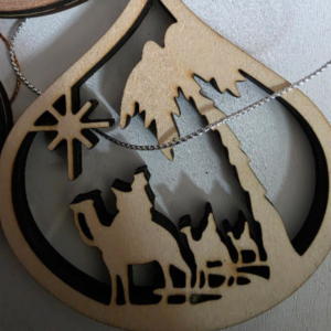 Camel Pattern Engraved Ornament