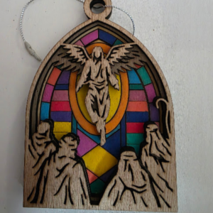 Angel and Figures Engraved Ornaments