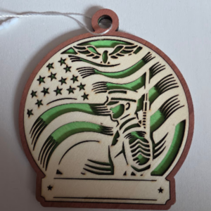 Army Moments Engraved Ornament