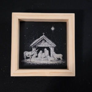 Best Art Themed 6×6 Engraved Ceramic Tile Framed