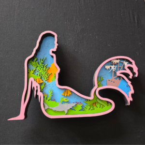 Mermaid Sunlit Unframed Wall Art