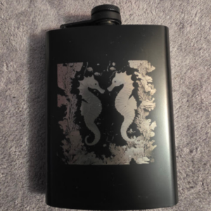 Sea Horst Engraved Flask