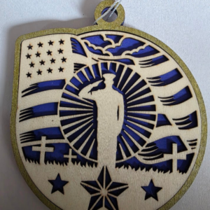 4ever Army Framed Engraved Ornaments