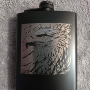 Eagle Engraved Flask
