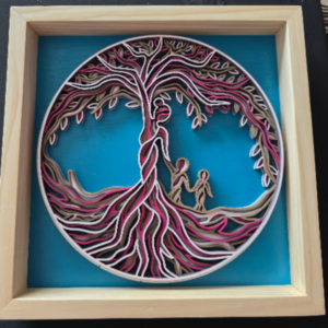 Valley Tree 3D Wall Art 13.5 x 13.5 Frame