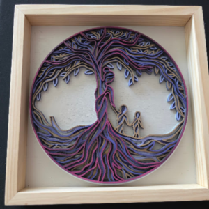 Nature Rise Tree 3D Wall Art 13.5 x 13.5 Frame