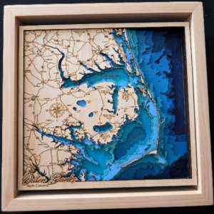 Minimal Style Map 3D Wall Art