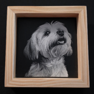 Faithful Friend 6×6 Engraved Ceramic Tile Framed