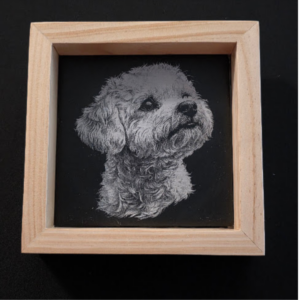 Best Friend Forever 6×6 Engraved Ceramic Tile Framed