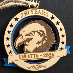 250 Years Engraved Ornament