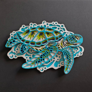 Turtle Escape Unframed Wall Art