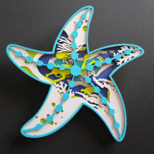 Blue Magic Star Unframed Wall Art